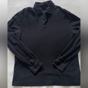 Huge Boss Black Long Sleeve Polo Shirt